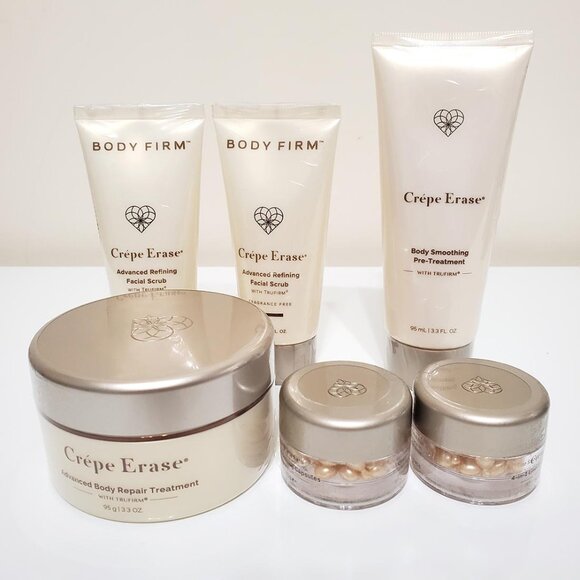 Crepe Erase Other - CREPE ERASE Lot Advanced Body Repair Treatment 4 in 1 Line Capsules Scrub